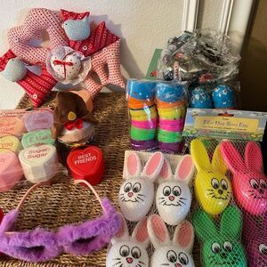 Vintage Valentines LOVE Hanging Cloth Sign other Valentines Day Easter Items!!